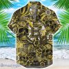 Boston Bruins Flower and Skull Hawaiian Shirt NHL Team Halloween Shirt