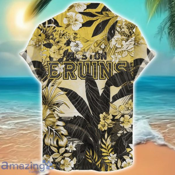 Boston Bruins Tropical Skull Halloween 3D Hawaiian Shirt For Men Women NHL Fans Product Photo 2