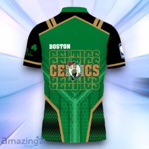 Boston Celtics National Basketball Association 2024 3D Polo Shirt Basketball Pattern Product Photo 3