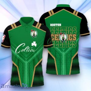 Boston Celtics National Basketball Association 2024 3D Polo Shirt Basketball Pattern Product Photo 1