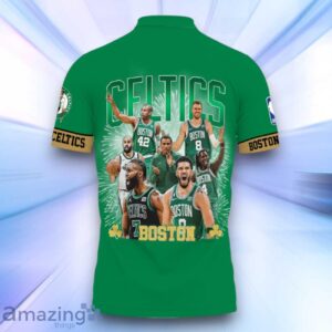 Boston Celtics National Basketball Association Playoffs 3D Polo Shirt Basketball Pattern For Men Women image Boston Celtics National Basketball Association Playoffs 3D Polo Shirt Basketball Pattern For Men Women Product Photo 3