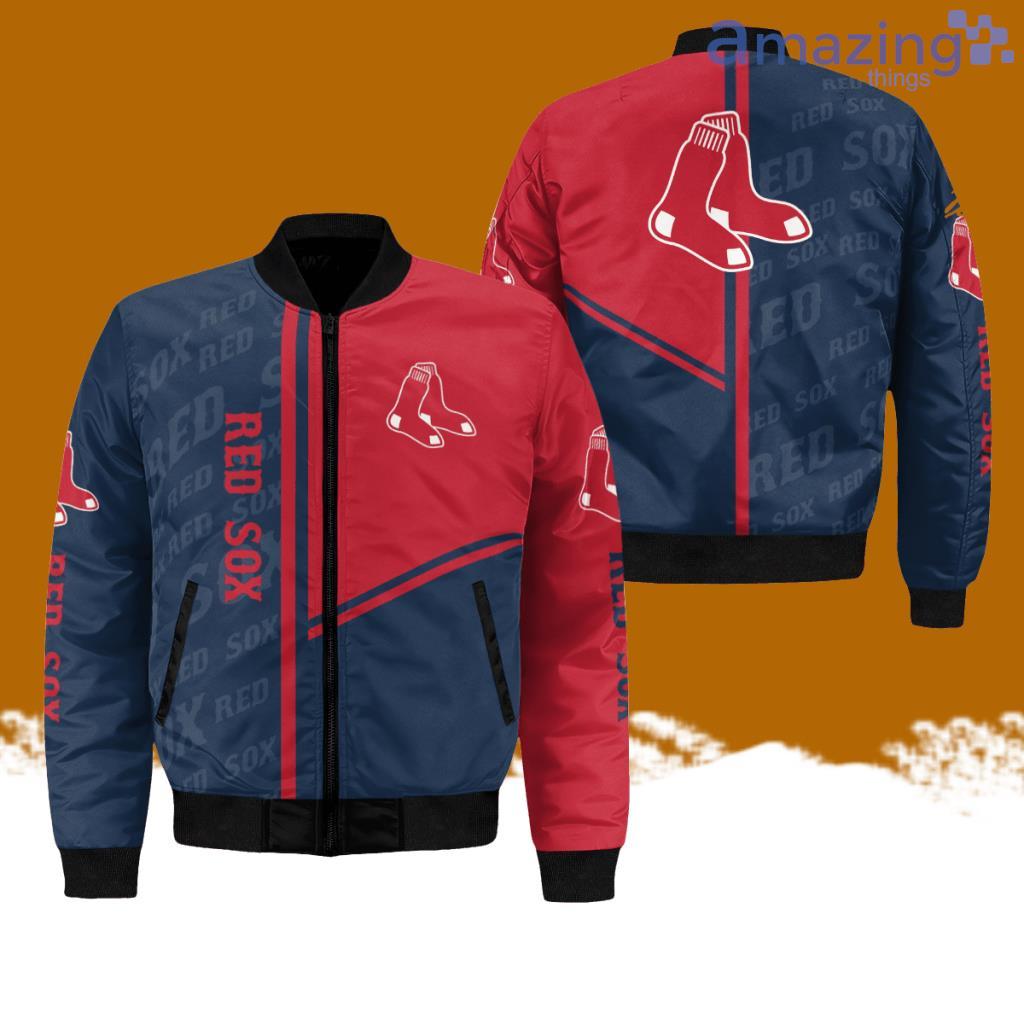 Boston Red Sox All Over Print Bomber Jacket Hot Style 3D Printing image Boston Red Sox All-Over-Print Bomber Jacket Hot Style 3D Printing Product Photo 1