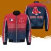 Boston Red Sox AOP Sleeve Pocket Bomber Jacket Hot Style 3D Printing