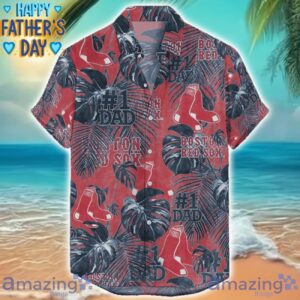 Boston Red Sox Dad Hawaiian Father’s Day Gift For Dad Grandpa MLB Sports Beach Shirt Product Photo 1