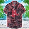 Boston Red Sox Flower and Skull Hawaiian Shirt MLB Team Halloween Shirt