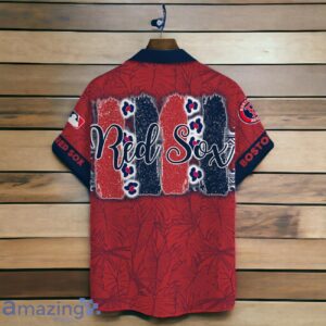 Boston Red Sox MLB Brocade Motifs Summer Hawaiian Shirt And Short image Boston Red Sox MLB Brocade Motifs Summer Hawaiian Shirt And Short Product Photo 3