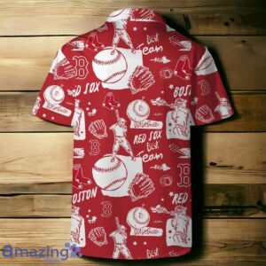 Boston Red Sox MLB Logo Legend Team Hawaiian Shirt And Short Product Photo 4