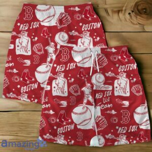 Boston Red Sox MLB Logo Legend Team Hawaiian Shirt And Short Product Photo 1