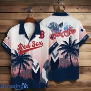 Boston Red Sox MLB Summer Tropical Coconut Hawaiian Shirt And Short Product Photo 2