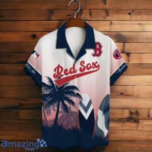 Boston Red Sox MLB Summer Tropical Coconut Hawaiian Shirt And Short Product Photo 3
