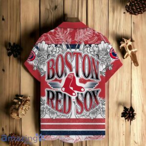 Boston Red Sox Team Logo Colorful Pattern Hawaiian Shirt And Short image Boston Red Sox Team Logo Colorful Pattern Hawaiian Shirt And Short Product Photo 3