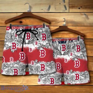 Boston Red Sox Team Logo Colorful Pattern Hawaiian Shirt And Short image Boston Red Sox Team Logo Colorful Pattern Hawaiian Shirt And Short Product Photo 4