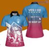 Bowl Like A Girl Try To Keep Up Custom Name Bowling Polo Shirts For Women