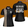 Bowling Leopard Print Custom Bowling Polo Shirts for Women
