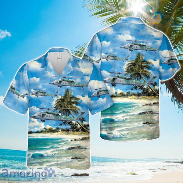 Brazilian Air Force Sikorsky UH-60 Blackhawk Hawaiian Shirt Men Women Men Women Beach Shirt Product Photo 1