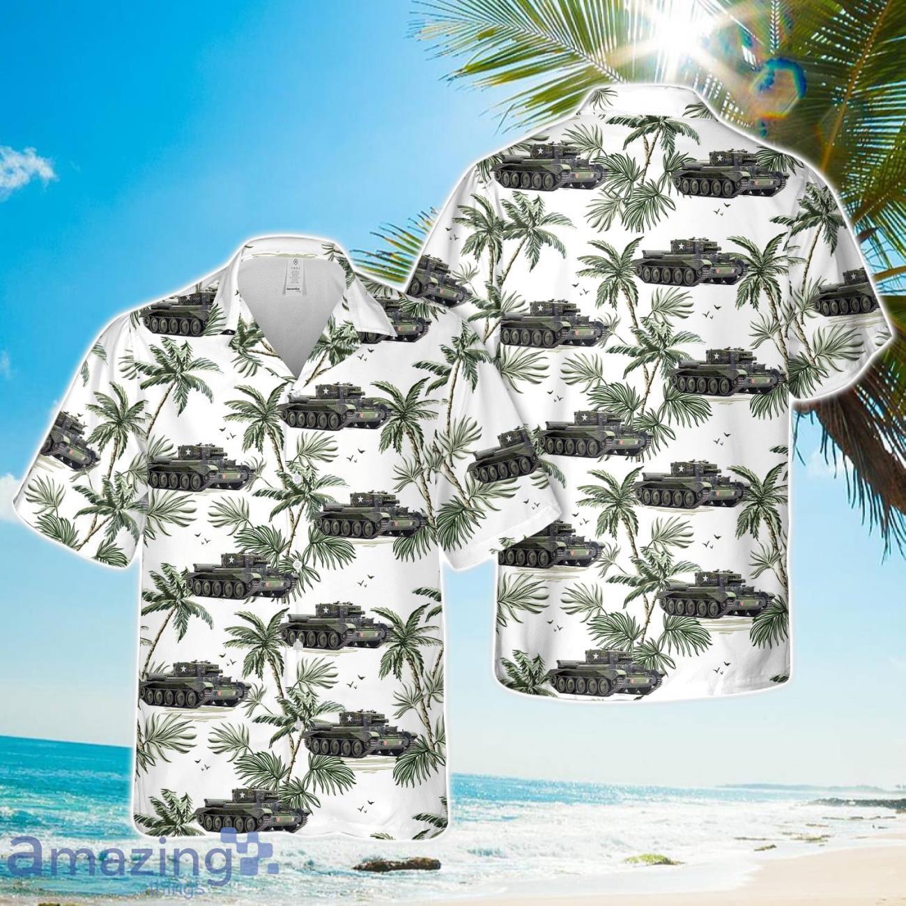British Army Cruiser Mk.VIII A27M Cromwell Mk.VI Beach Gift Hawaiian Shirt image British Army Cruiser Mk.VIII A27M Cromwell Mk.VI Beach Gift Hawaiian Shirt Product Photo 1