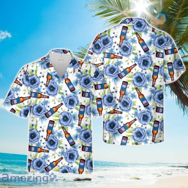 Bud Light Bottle Floral Hawaiian Shirt Product Photo 1