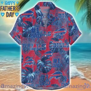 Buffalo Bills Dad Hawaiian Father’s Day Gift For Dad Grandpa NFL Sports Beach Shirt Product Photo 1