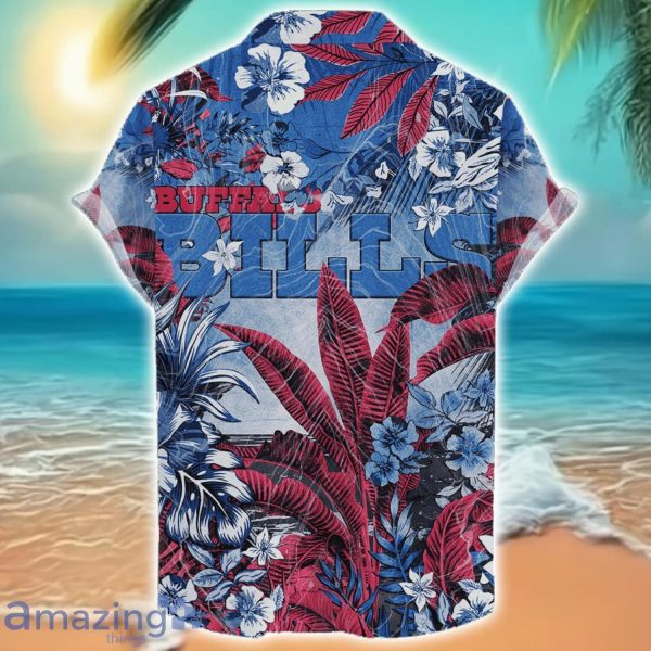 Buffalo Bills Tropical Skull Halloween 3D Hawaiian Shirt For Men Women NFL Fans Product Photo 2