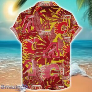 Calgary Flames 3D Hawaiian Shirt Retro Logo Revolution NHL New Design Summer Gift For Men Women Product Photo 2