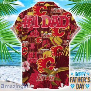Calgary Flames Coffee Hat and Logo Pattern Hawaiian Shirt Father’s Day Gift NHL Team image Calgary Flames Coffee Hat and Logo Pattern Hawaiian Shirt Father’s Day Gift NHL Team Product Photo 2