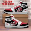 Carolina Hurricanes NHL Team Logo Printed Mascot Design Air Jordan Hightop Shoes Custom Name For Fans