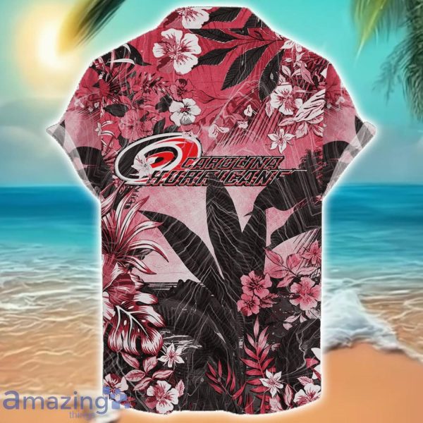 Carolina Hurricanes Tropical Skull Halloween 3D Hawaiian Shirt For Men Women NHL Fans Product Photo 2