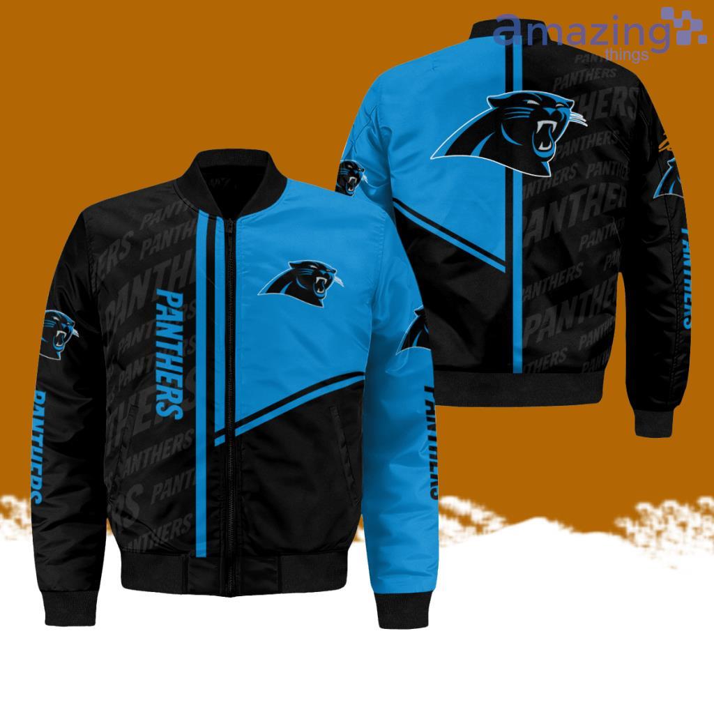 Carolina Panthers All Over Print Bomber Jacket Hot Style 3D Printing image Carolina Panthers All-Over-Print Bomber Jacket Hot Style 3D Printing Product Photo 1