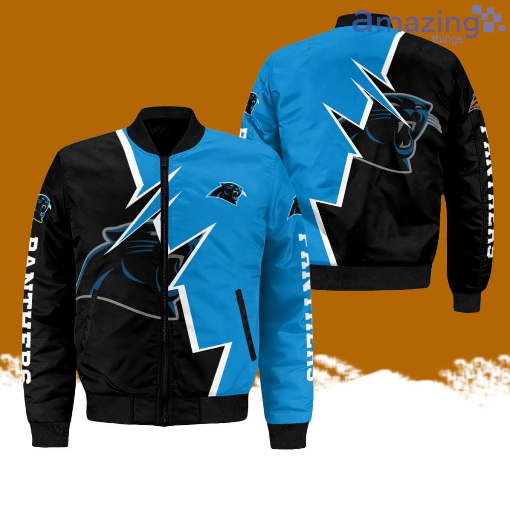 Carolina Panthers Graphic Bomber Jacket Hot Style 3D Printing image Carolina Panthers Graphic Bomber Jacket Hot Style 3D Printing Product Photo 1