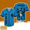 Carolina Panthers Personalized Button Baseball Jersey Shirt Unisex Brush Pattern