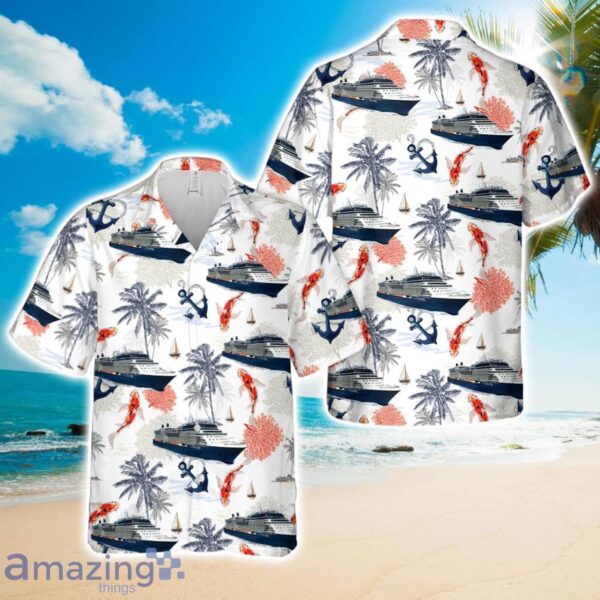 Celebrity Cruises Celebrity Eclipse Blue Color Hawaiian Shirt Product Photo 1