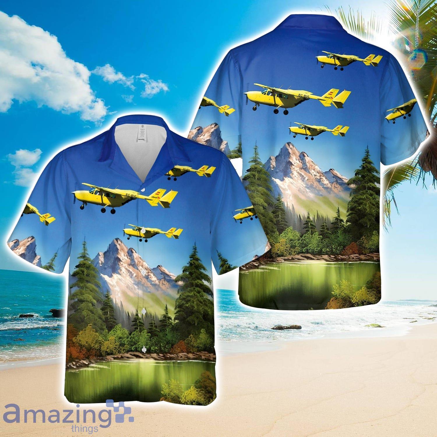 Cessna 337E Skymaster Aloha 3D Hawaiian Shirt Product Photo 1