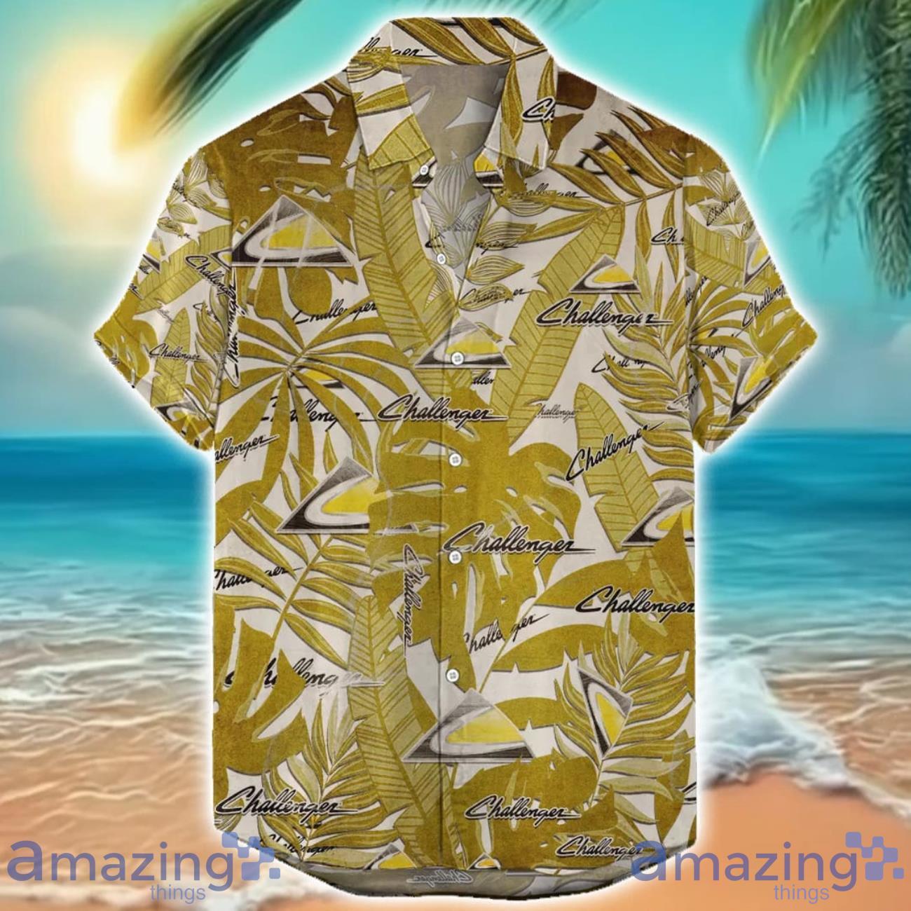 Challenger Tractor Retro Logo 3D Hawaiian Shirt Summer Holiday Gift image Challenger Tractor Retro Logo 3D Hawaiian Shirt Summer Holiday Gift Product Photo 1