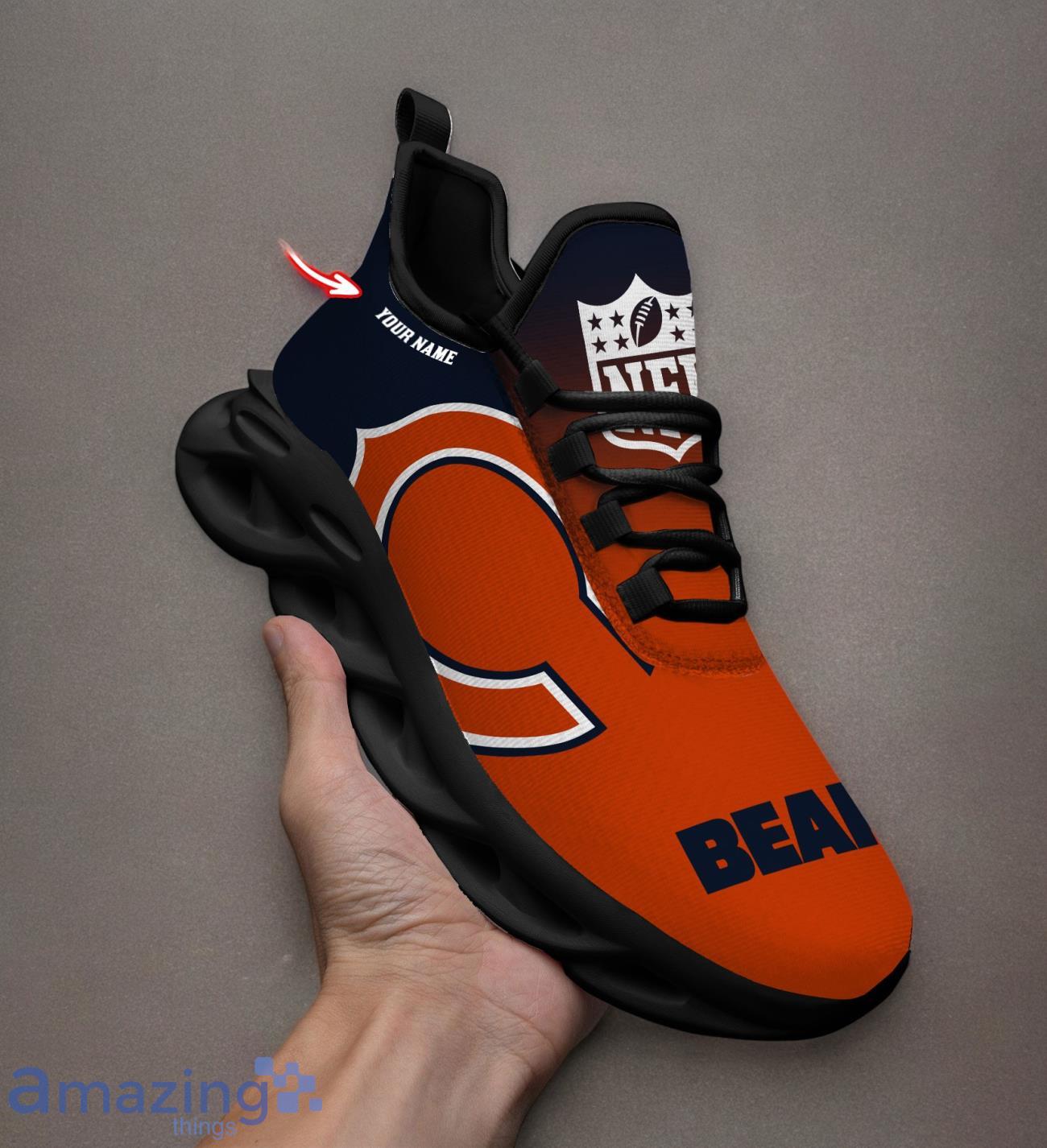 Chicago Bears Custom Name Max Soul Shoes Trending Sneakers For Fans image Chicago Bears Custom Name Max Soul Shoes Trending Sneakers For Fans Product Photo 4