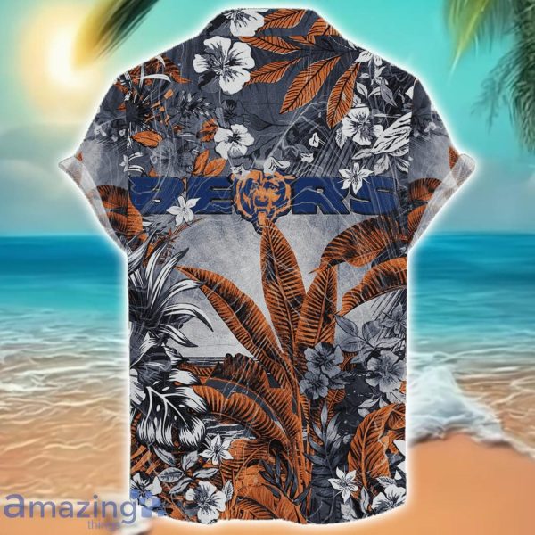 Chicago Bears Tropical Skull Halloween 3D Hawaiian Shirt For Men Women NFL Fans Product Photo 2