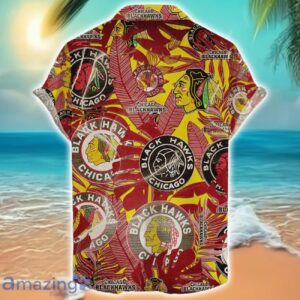 Chicago Blackhawks 3D Hawaiian Shirt Retro Logo Revolution NHL New Design Summer Gift For Men Women image Chicago Blackhawks 3D Hawaiian Shirt Retro Logo Revolution NHL New Design Summer Gift For Men Women Product Photo 2