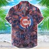 Chicago Cubs Flower and Skull Hawaiian Shirt MLB Team Halloween Shirt
