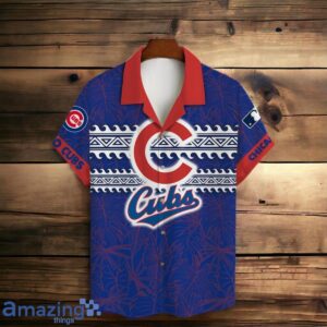 Chicago Cubs MLB Brocade Motifs Summer Hawaiian Shirt And Short image Chicago Cubs MLB Brocade Motifs Summer Hawaiian Shirt And Short Product Photo 2