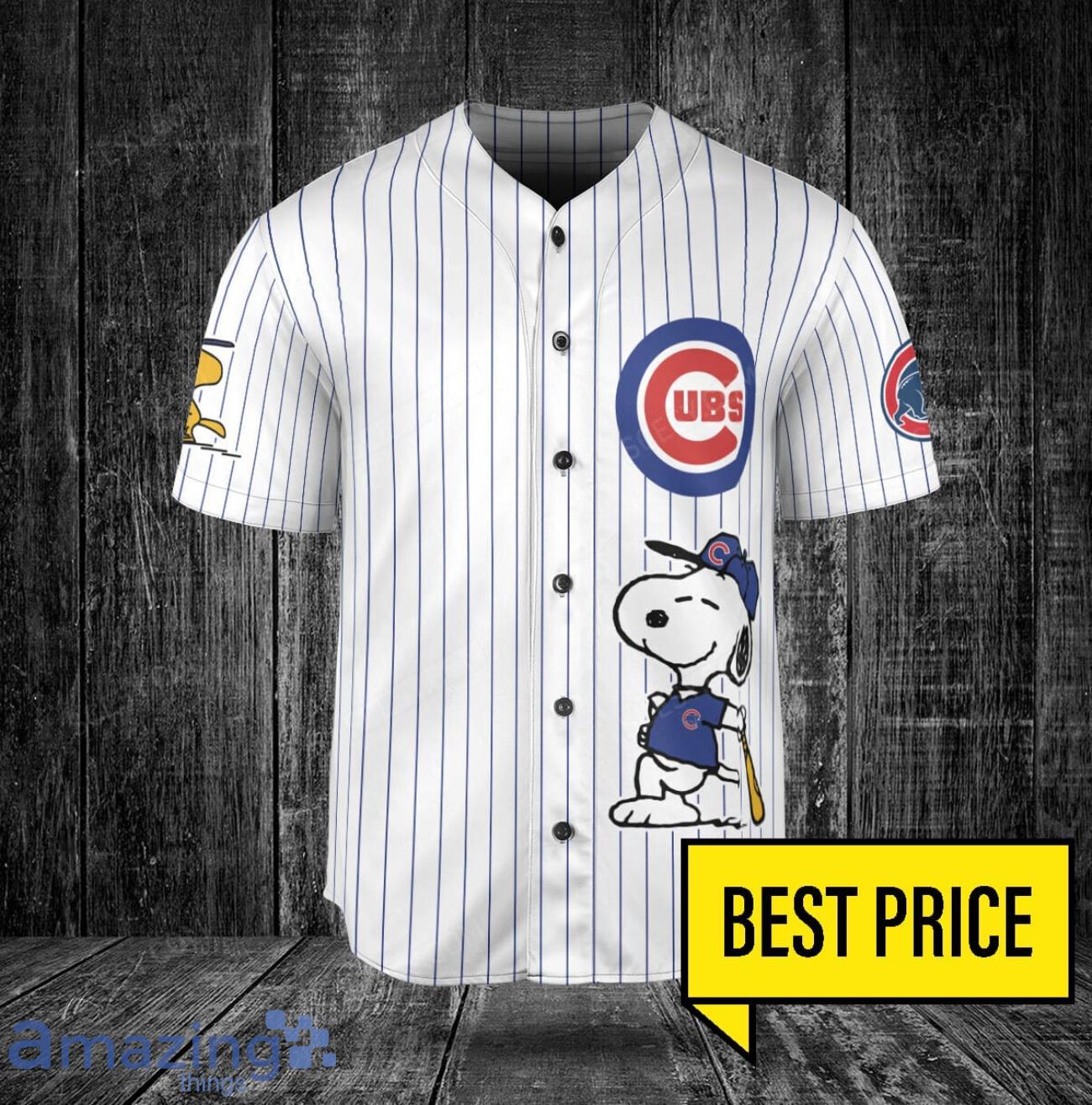 Chicago Cubs Peanuts Cute Snoopy Baseball Jersey Shirt Sport Team Gift Custom Name And Number image Chicago Cubs Peanuts Cute Snoopy Baseball Jersey Short Sport Team Gift Custom Name And Number Product Photo 2