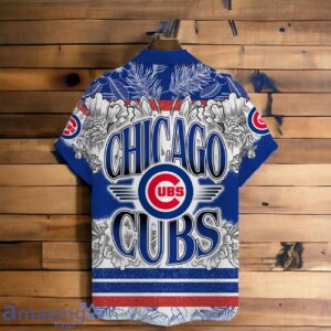 Chicago Cubs Team Logo Colorful Pattern Hawaiian Shirt And Short image Chicago Cubs Team Logo Colorful Pattern Hawaiian Shirt And Short Product Photo 3