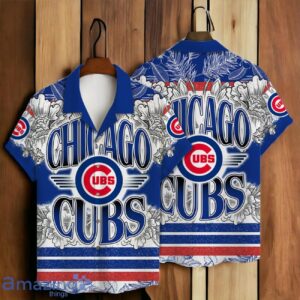 Chicago Cubs Team Logo Colorful Pattern Hawaiian Shirt And Short Product Photo 1