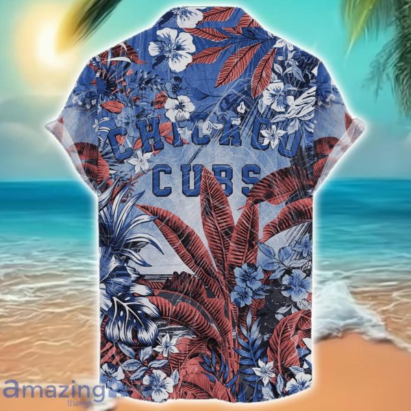 Chicago Cubs Tropical Skull Halloween 3D Hawaiian Shirt For Men Women MLB Fans Product Photo 2