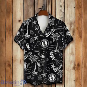 Chicago White Sox MLB Team Logo Beachscape Design Hawaiian Shirt And Short image Chicago White Sox MLB Team Logo Beachscape Design Hawaiian Shirt And Short Product Photo 2
