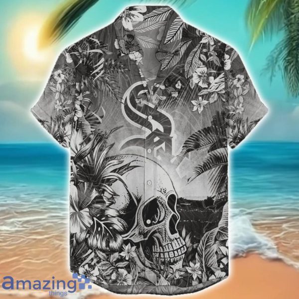 Chicago White Sox Tropical Skull Halloween 3D Hawaiian Shirt For Men Women MLB Fans Product Photo 1