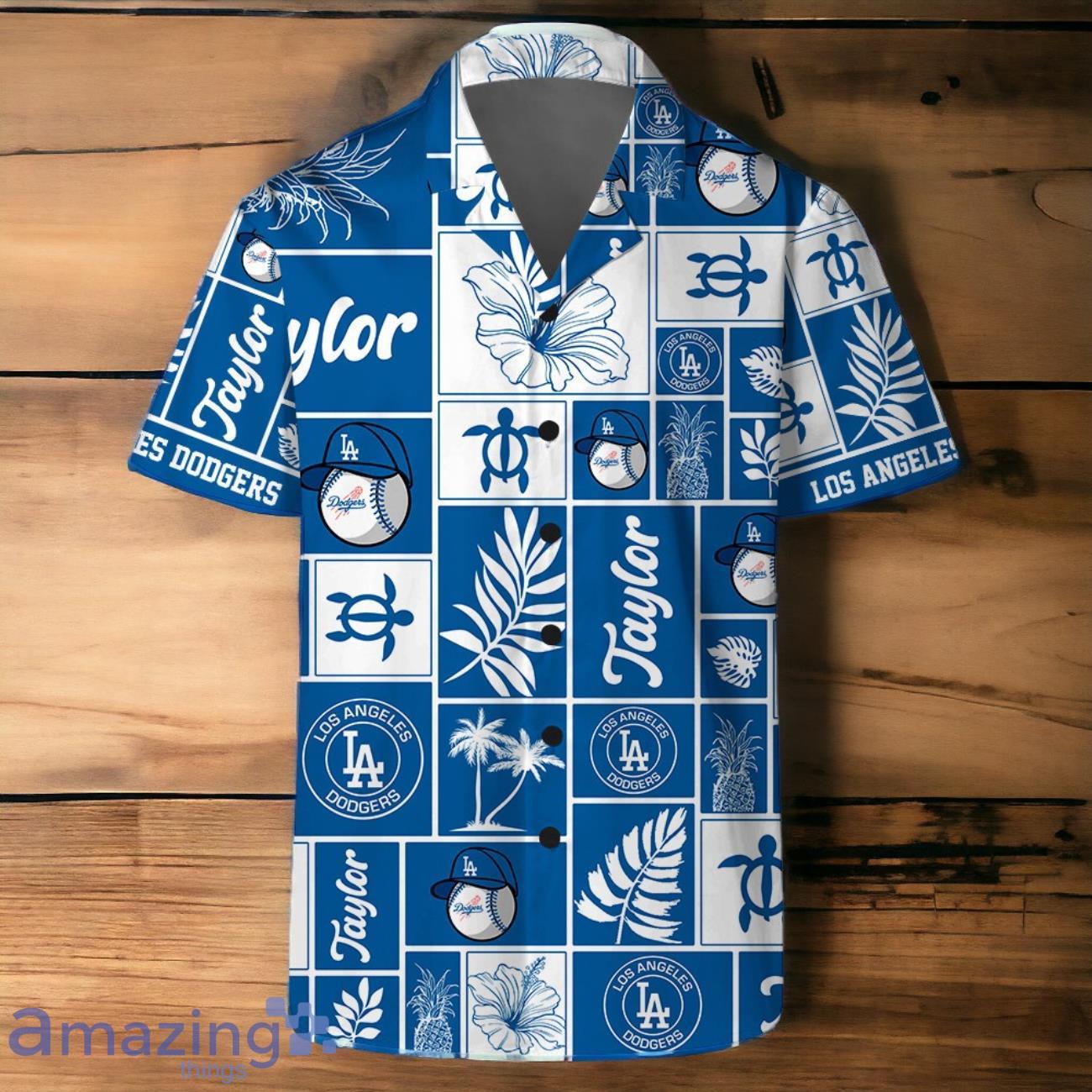 Chris Taylor Los Angeles Dodgers MLB Square Hawaiian Shirt And Short image Chris Taylor Los Angeles Dodgers MLB Square Hawaiian Shirt And Short Product Photo 3