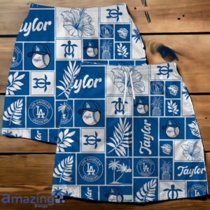 Chris Taylor Los Angeles Dodgers MLB Square Hawaiian Shirt And Short Product Photo 1