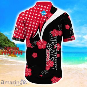 Cincinnati Bearcats Star Tropical Flower 3D Printed Hawaiian Shirt Personalized Name Product Photo 3