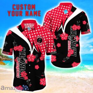Cincinnati Bearcats Star Tropical Flower 3D Printed Hawaiian Shirt Personalized Name Product Photo 1