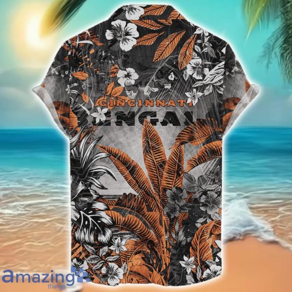 Cincinnati Bengals Tropical Skull Halloween 3D Hawaiian Shirt For Men Women NFL Fans Product Photo 2