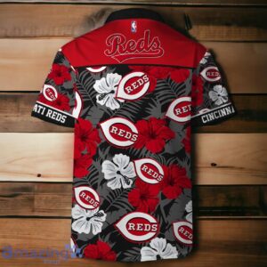 Cincinnati Reds MLB Team Logo Hawaiian Shirt And Short Vintage Pattern Product Photo 3